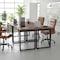 Flash Furniture Redmond 48x24 Conf Tbl w/1in. Thick Dbl Sided Laminate Tbl Top w/PVC and U-Frame Steel Bse, Walnut MT-M4824-WLT-UBF-GG - alternate 4